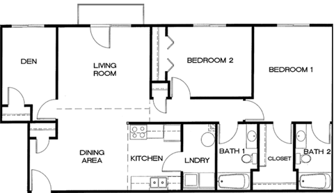 Floorplan - Springbrook Meadows Apartments
