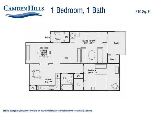 1 bedroom 1 bath - Camden Hills