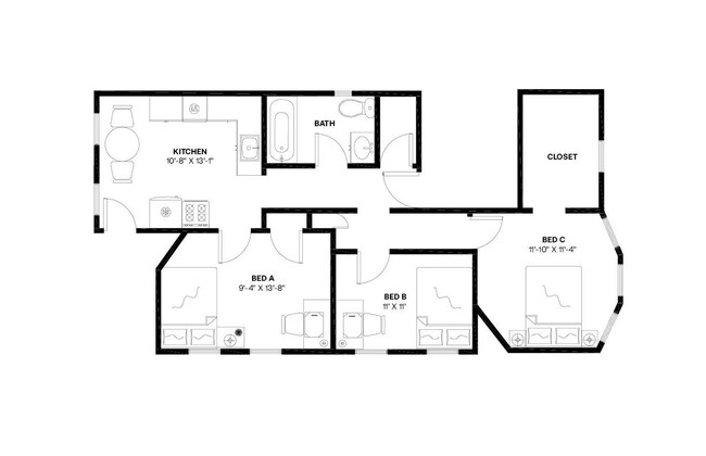 Building Photo - Private bedroom in 3 bed/1 bath Home