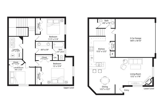 Floorplan - Cascade Shores Townhomes + Flats