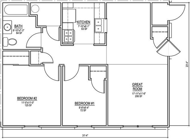 2 Bedroom - Mallory Meadows