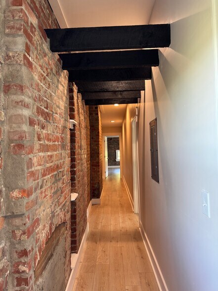 All brick perimeter creates two hallways of brick - 427 Klotter Ave