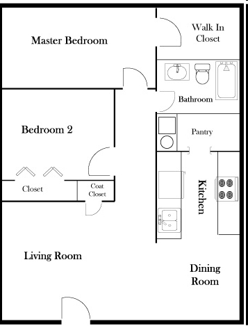 2BR/1BA - Dorchester Square Apartments