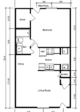 1BR/1BA - Park West Apartments