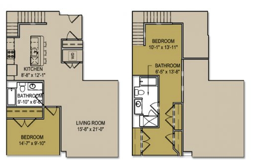 2BR/2BA - Canal Lofts