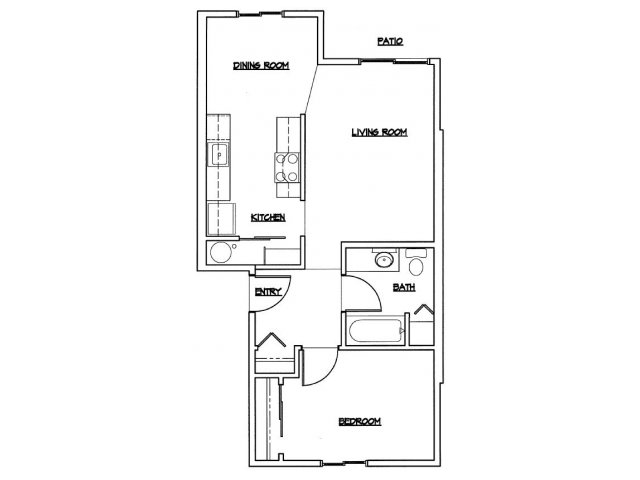 1BR/1BA - Salmon Run Apartments