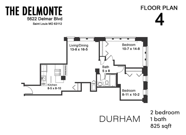 Floorplan - The Delmonte