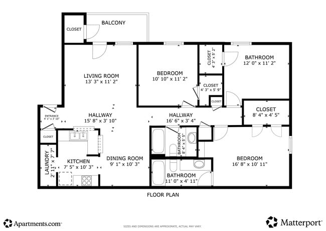 3BR, 2BA - 1,189SF - C1 - Canfield Lakes