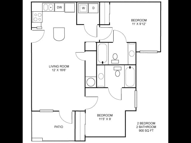 2BR/2BA - The Trails at Wolf Pen