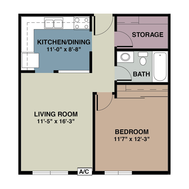 Floorplan - Pheasant Ridge Apartments