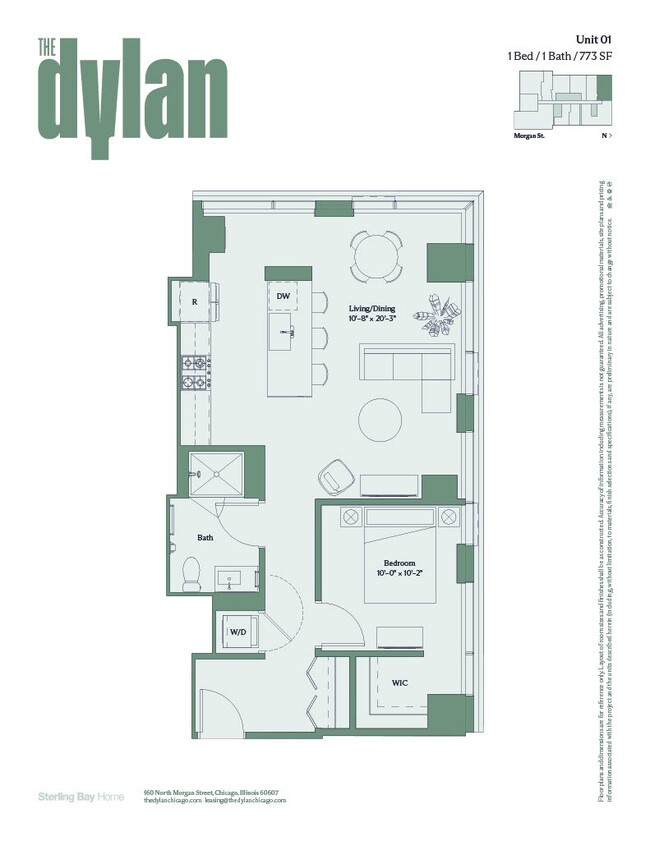 Floorplan - The Dylan Chicago