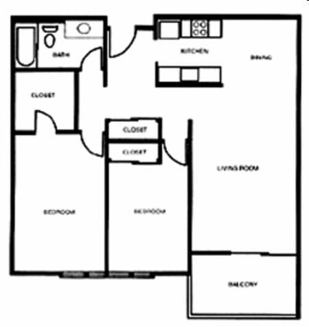 2BR/1BA - The Highlander