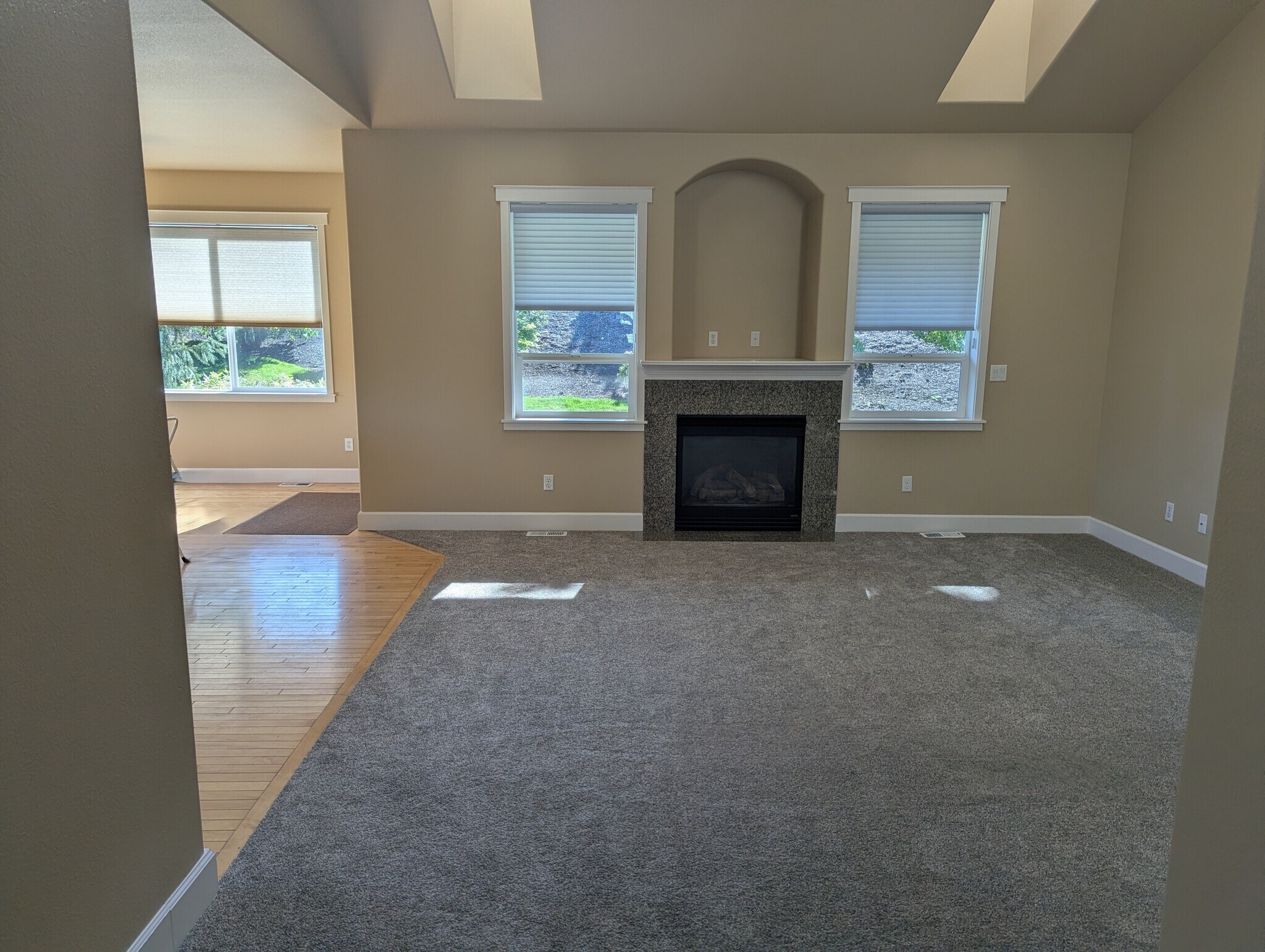 Family Room with gas fireplace and kitchenette - 9535 Piperhill Dr SE