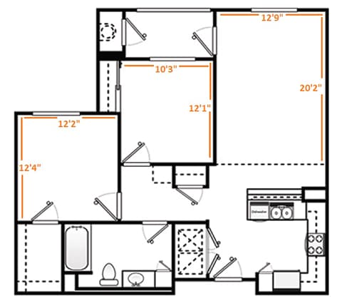 Floorplan - Ventana Senior Apartments