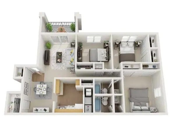 Floorplan - Mountain Place Apartments