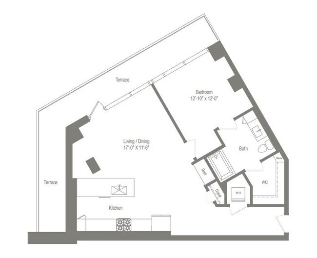 Southwest - Mountain View - Large Terrace - 1000 Speer by Windsor