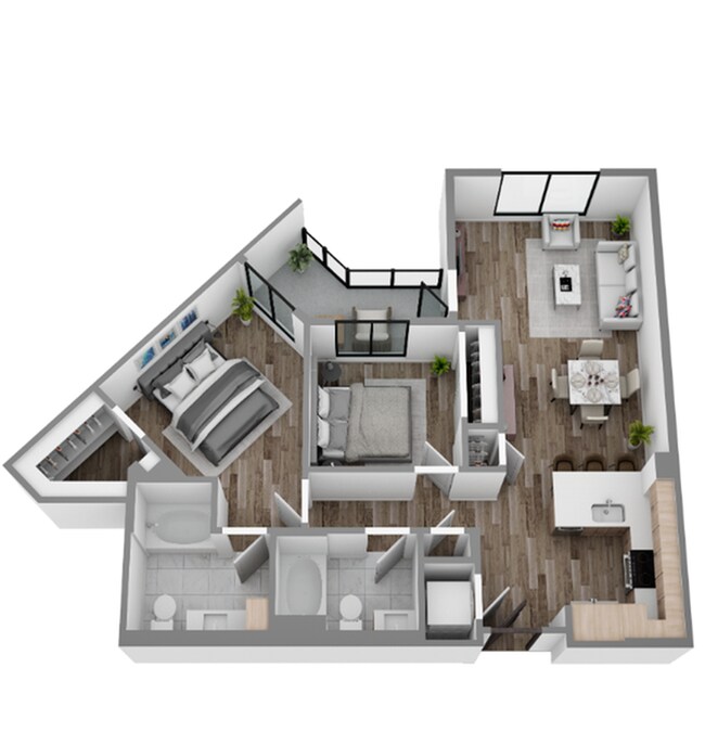 2 Bed / 2 Bath — 1,030+ sq. ft - The Overlook at Walnut Creek