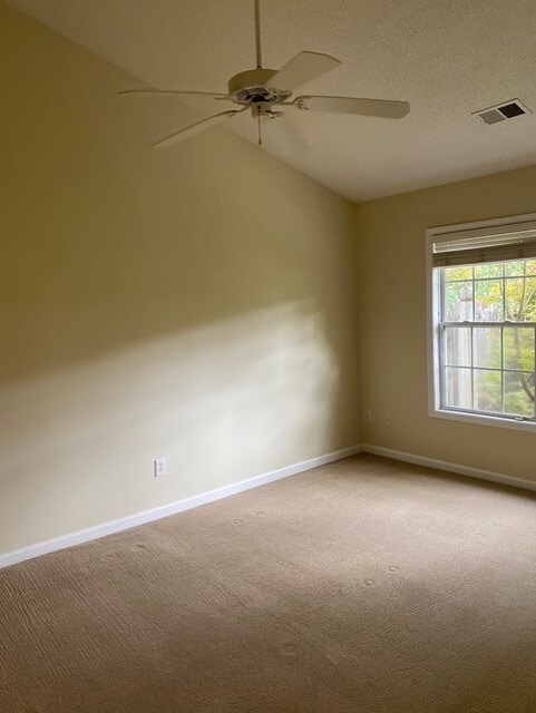 vaulted ceiling with fan in master - 3923 Cloverwood Meadow Ln