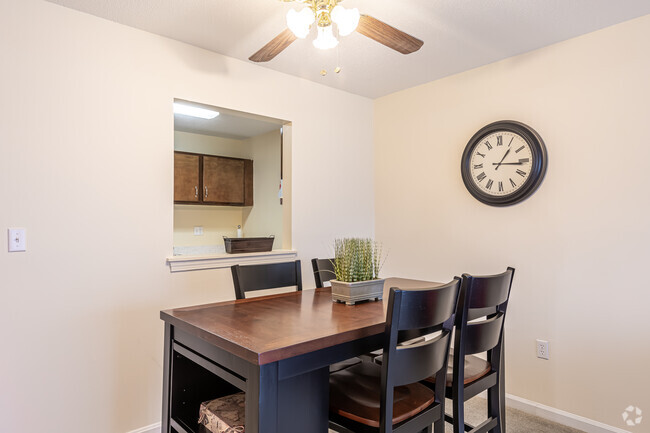 2BR, 1BA - Dining Room - The Oaks Apartments