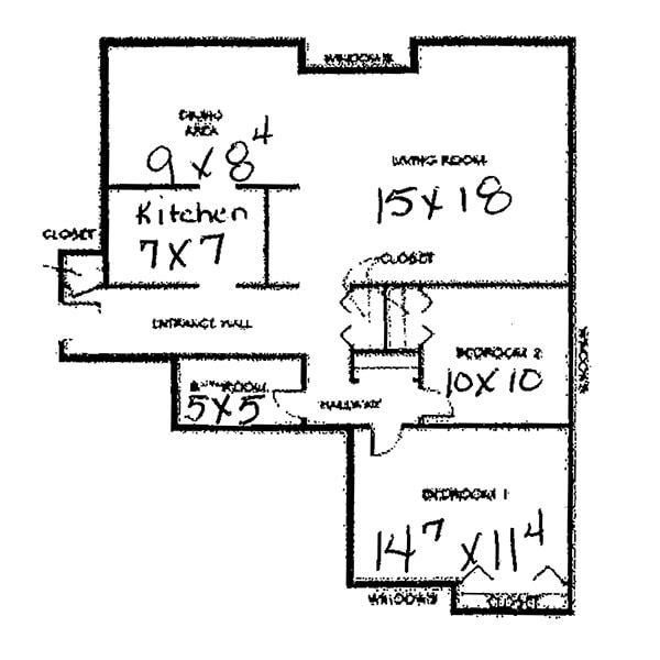 2BR/1BA - Clay Court Apartments