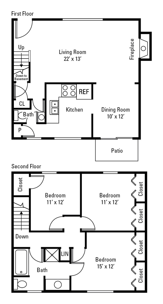 Floorplan - Green Lake Apartments and Townhomes