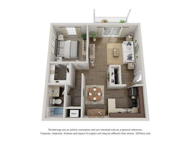 1 BR 1 BR 655 sq ft - Magnolia Manor Apartments