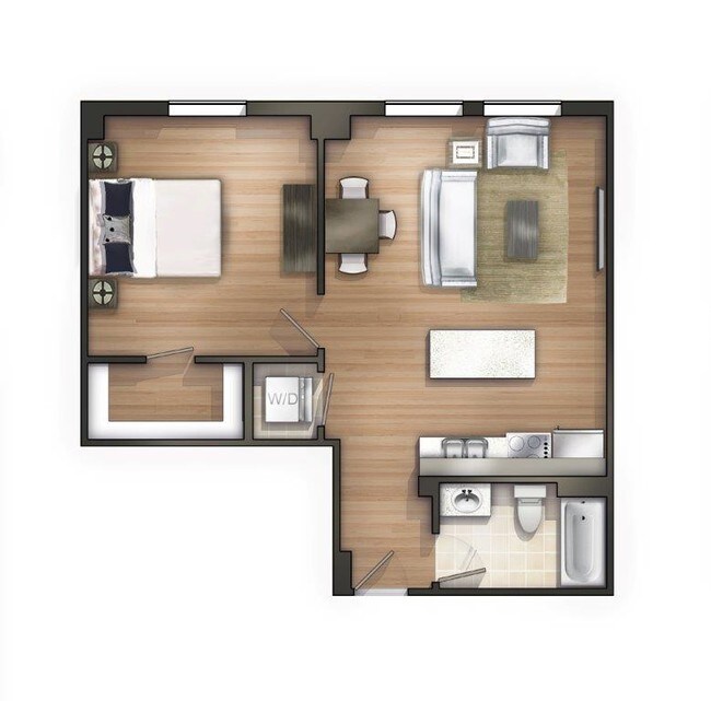 Floorplan - The Land Bank Loft Apartments