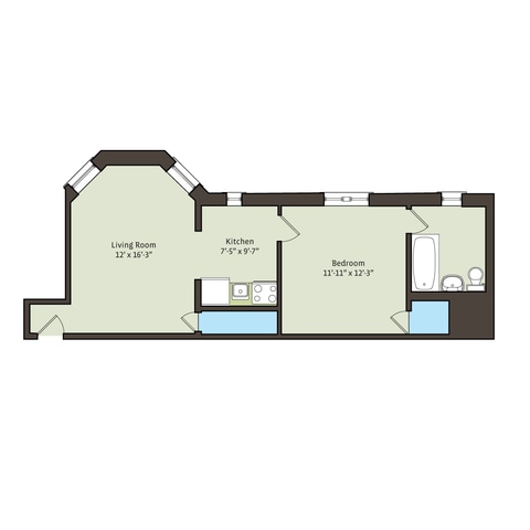 Floorplan - 5474-5480 S. Hyde Park Boulevard