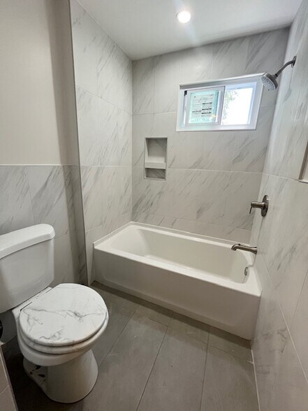 New tile bathroom - 104 Goldsmith Ave