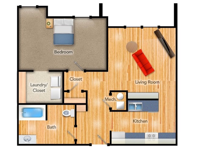 The Aspen - Riverside Landing at Delaware Place