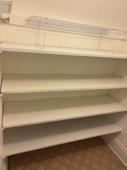 shelving in walk in closet - 1528 Quarrier St