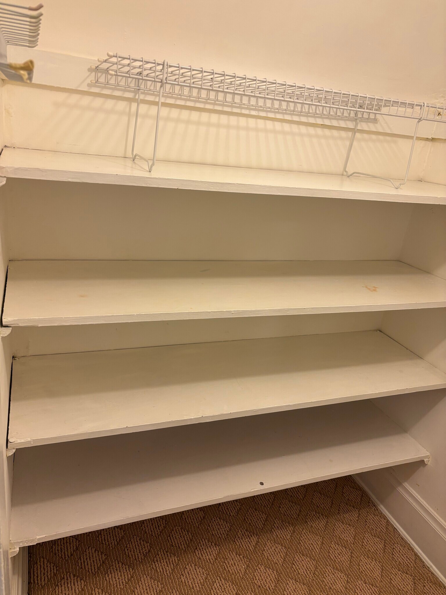 shelving in walk in closet - 1528 Quarrier St