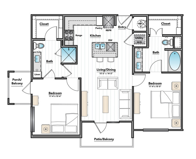 Floorplan - City Heights at College Station