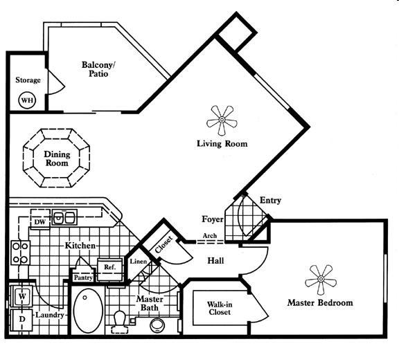 1BR/1BA - San Palmilla