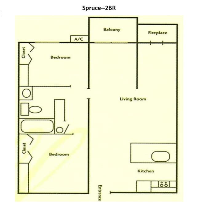 Spruce Floor Plan - Forest Park Court