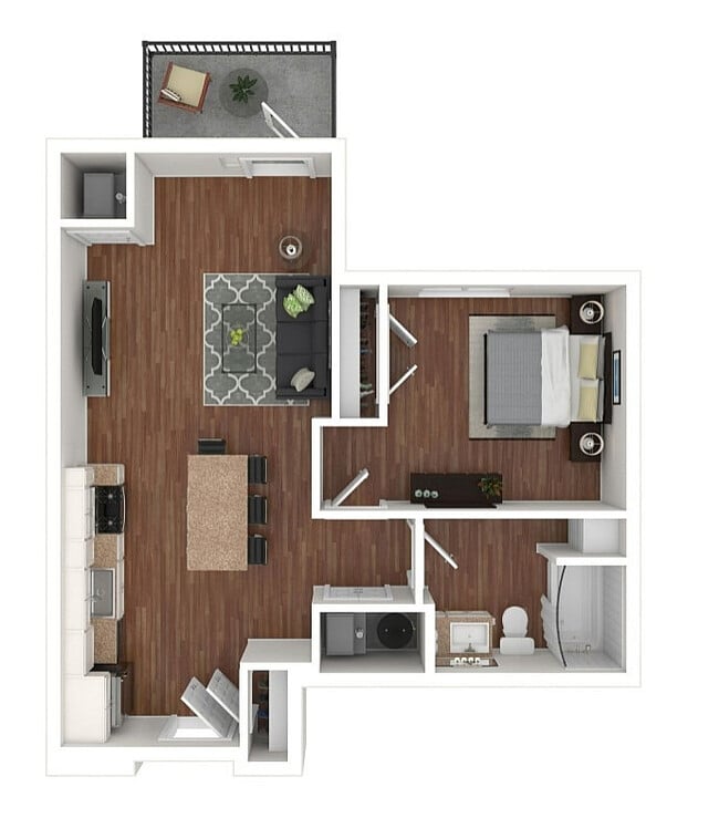 A2 3D Floorplan - Maple and Main