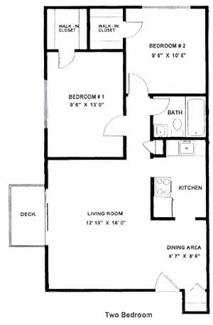 2BR/1BA - Carriage House Apartments