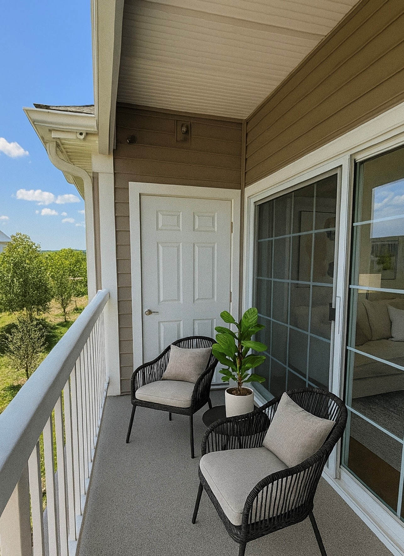Balcony (Virtually Staged) - 132 Clocktower Dr