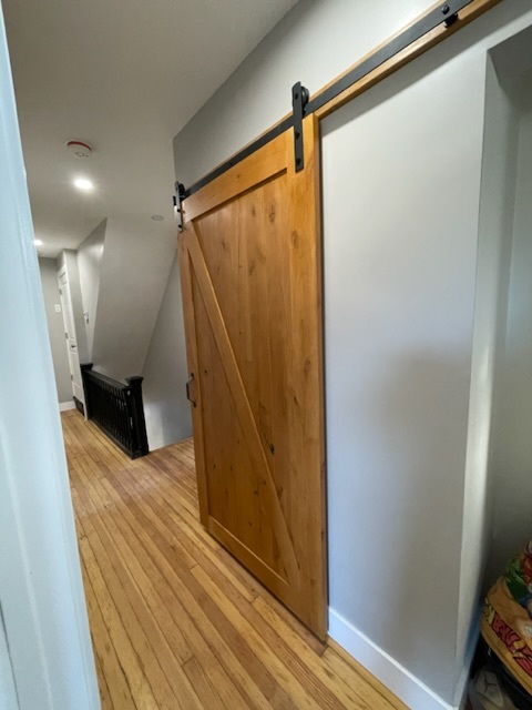 Custom Barn doors, hardwood flooring - 172 N Clinton St