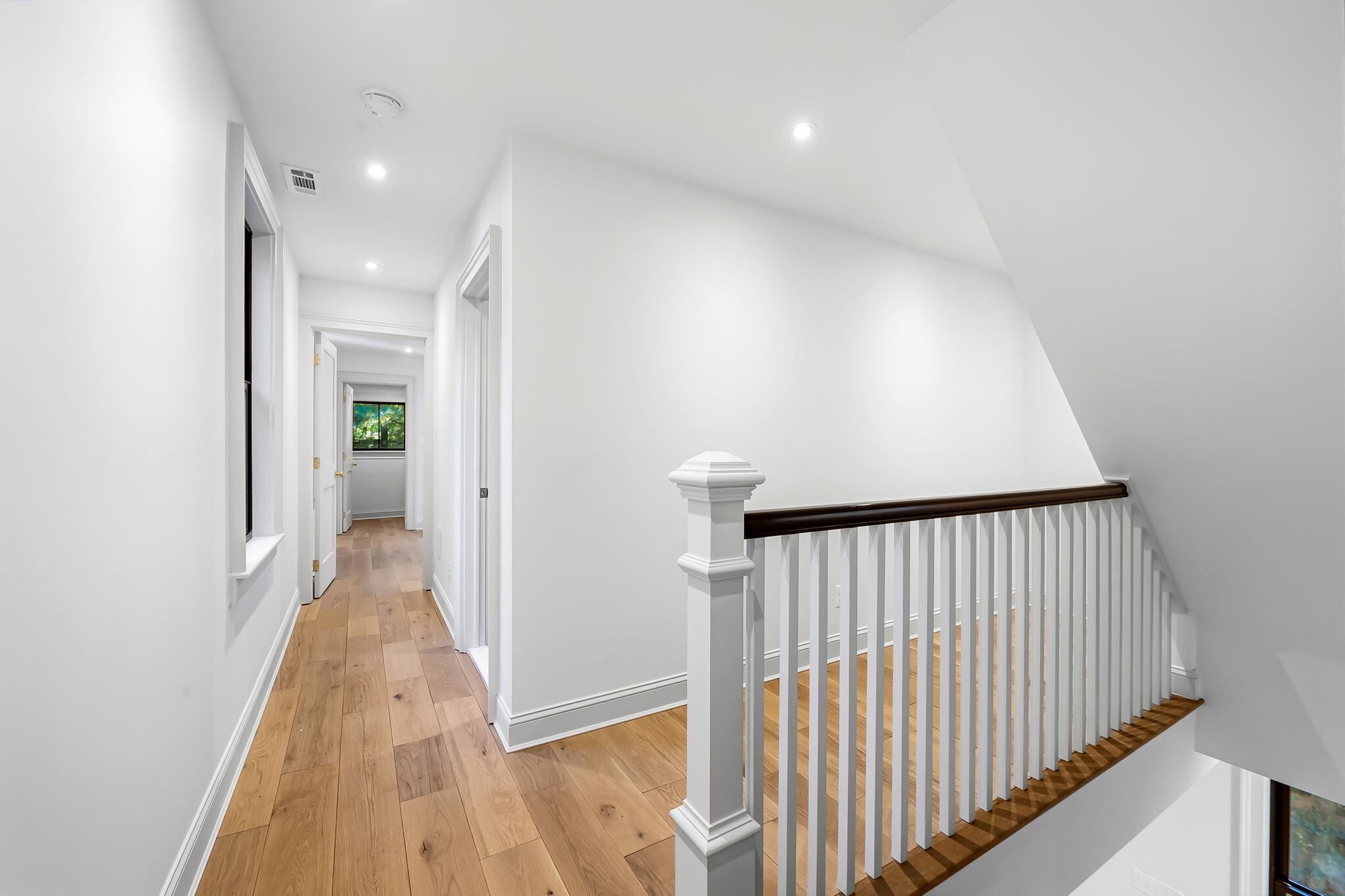 White oak flooring continues upstairs - 4629 Keswick Rd