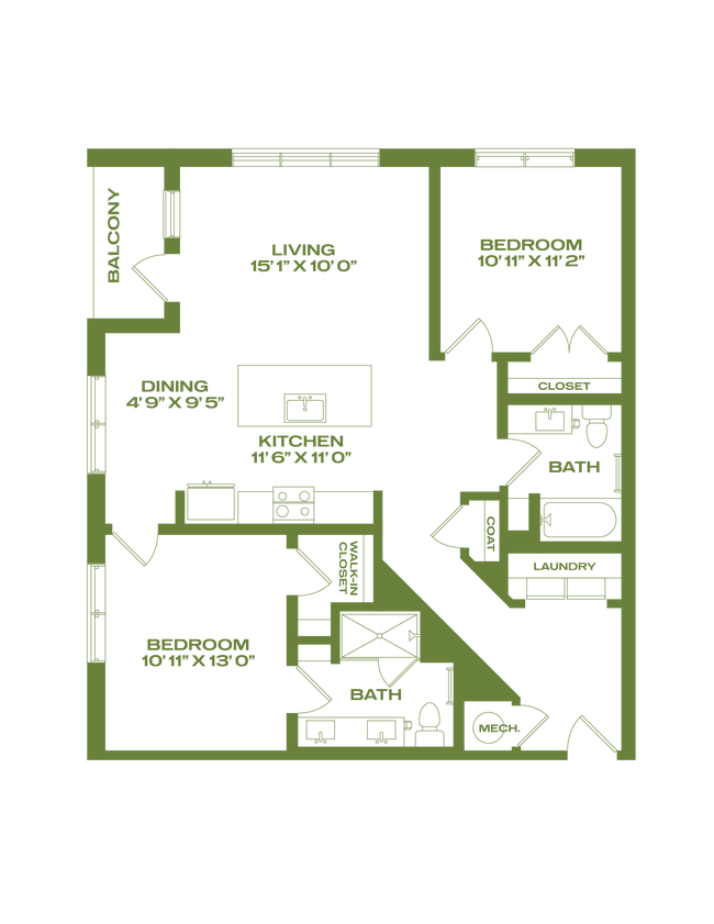 Floorplan - Artifact NoDa