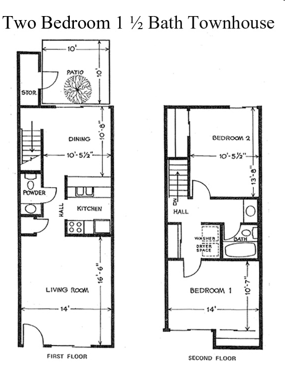 Plan D - St. Charles Oaks Apartments