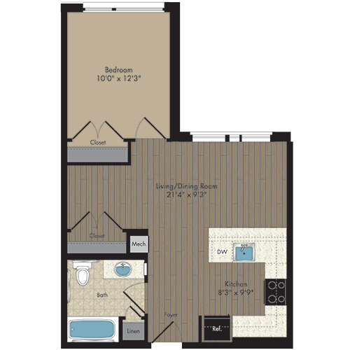 Floorplan - Hodge on 7th - Senior Living