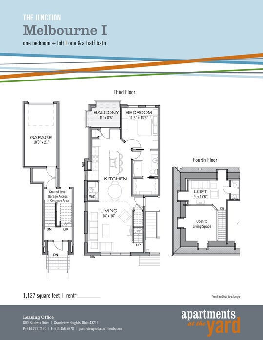 Floorplan - Apartments at the Yard: Junction