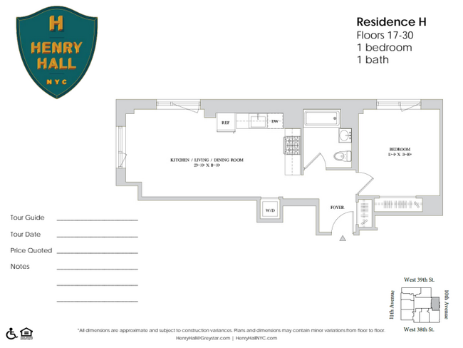 Floorplan - Henry Hall