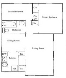 2BR/1BA - Summerville Court