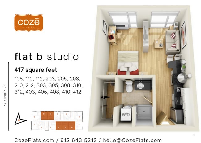 Floorplan - Coze Flats