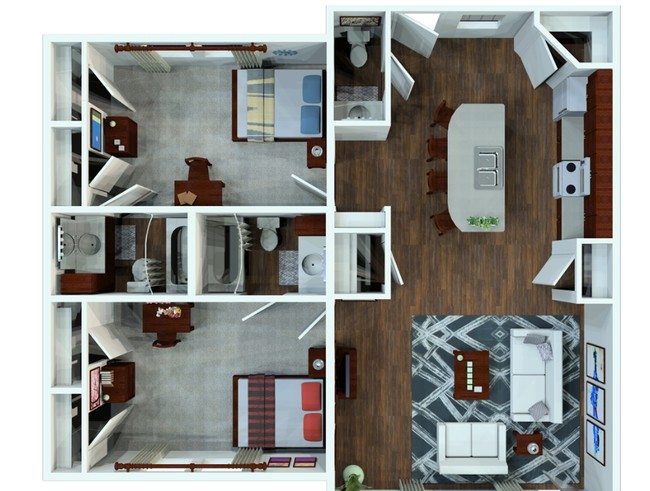 Floorplan - The Avenue at San Marcos Student Housing