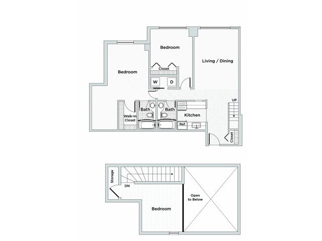Floorplan - Oak Park City Apartments