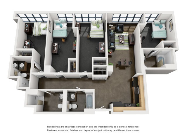 Roosevelt 3D Floorplan - Tailor Lofts